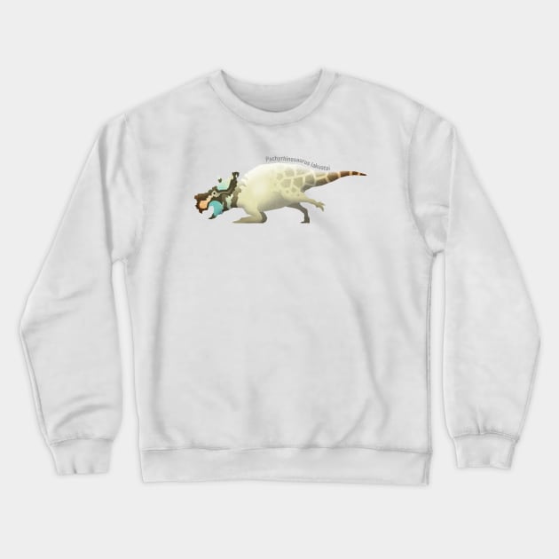 Pachyrhinosaurus lakustai Crewneck Sweatshirt by I Draws Dinosaurs